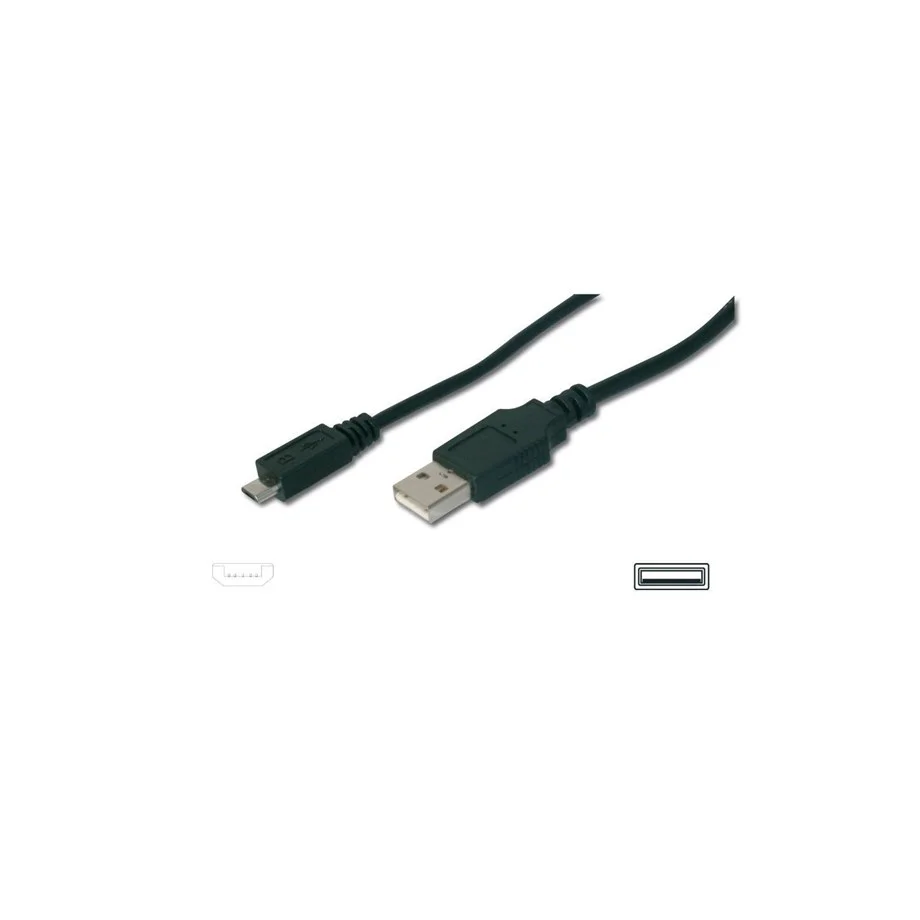 ASSMANN USB CONNECTİON CABLE TYPE A-MİCROB M/M 3.0M USB 2.0