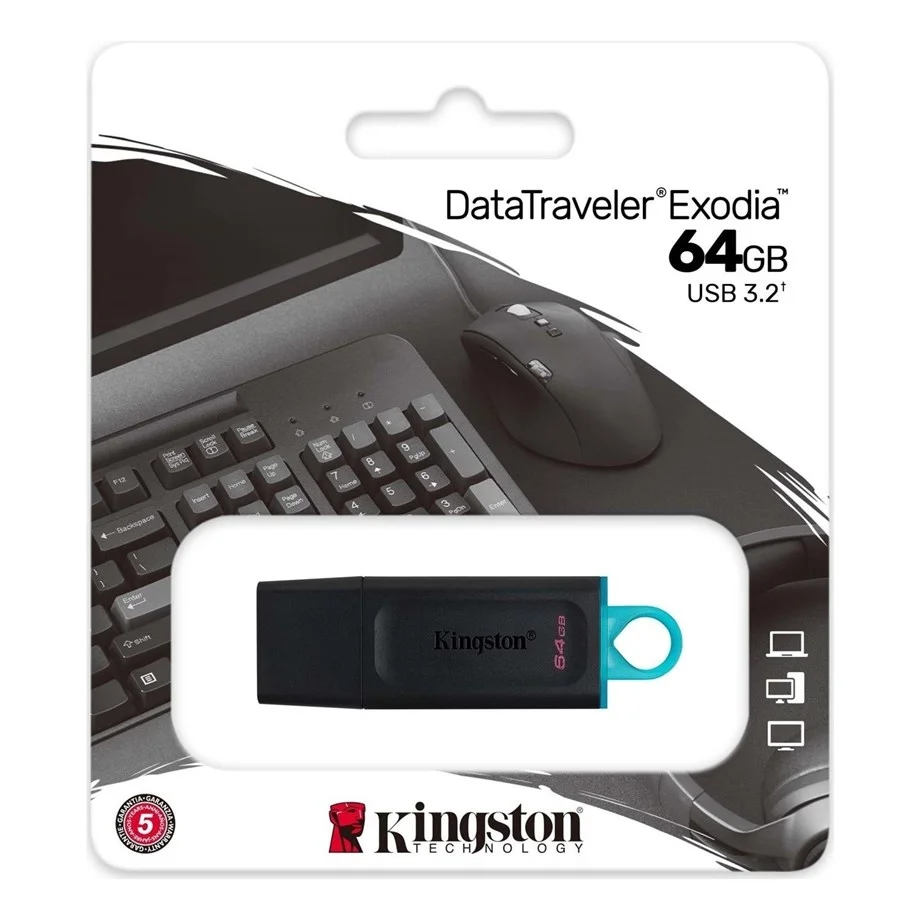 KINGSTON EXODİA DATATRAVELER 3.2 DTX/64GB USB BELLEK