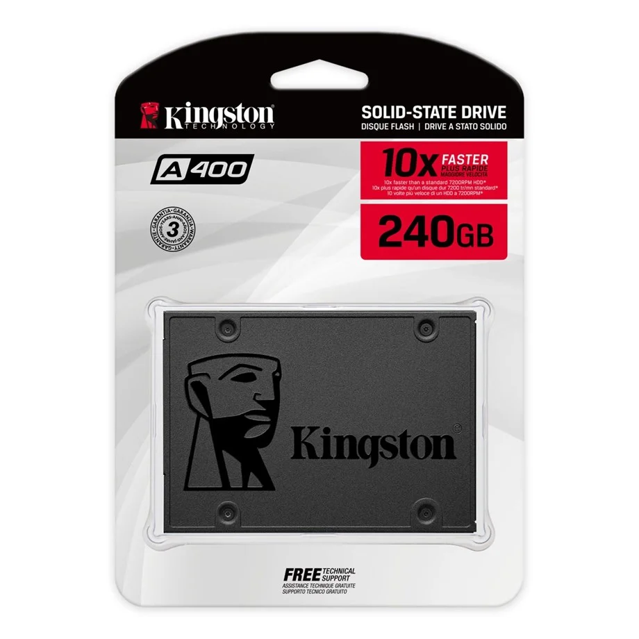 KINGSTON SSD 240GB 2,5'' A400 SA400S37/240GB 500MB/s 350MB/s Sata III