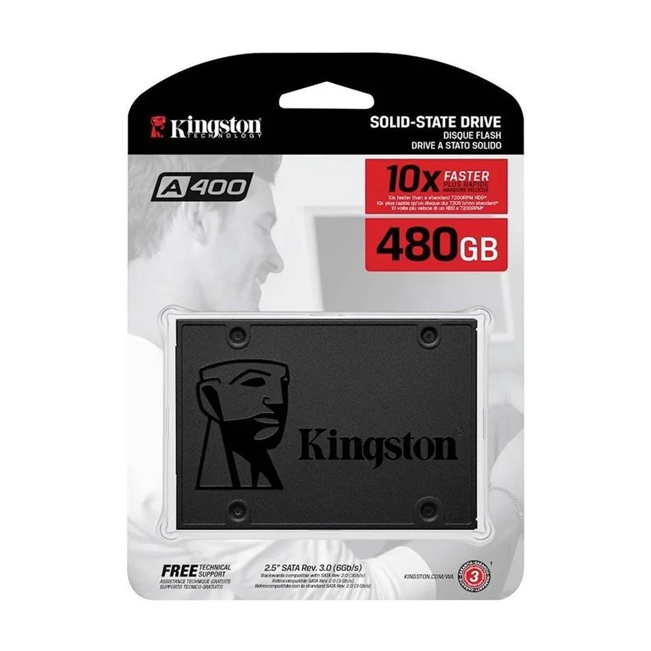 KINGSTON SSD 480GB 2,5'' A400 SA400S37/480G 500MB/s 450MB/s Sata III